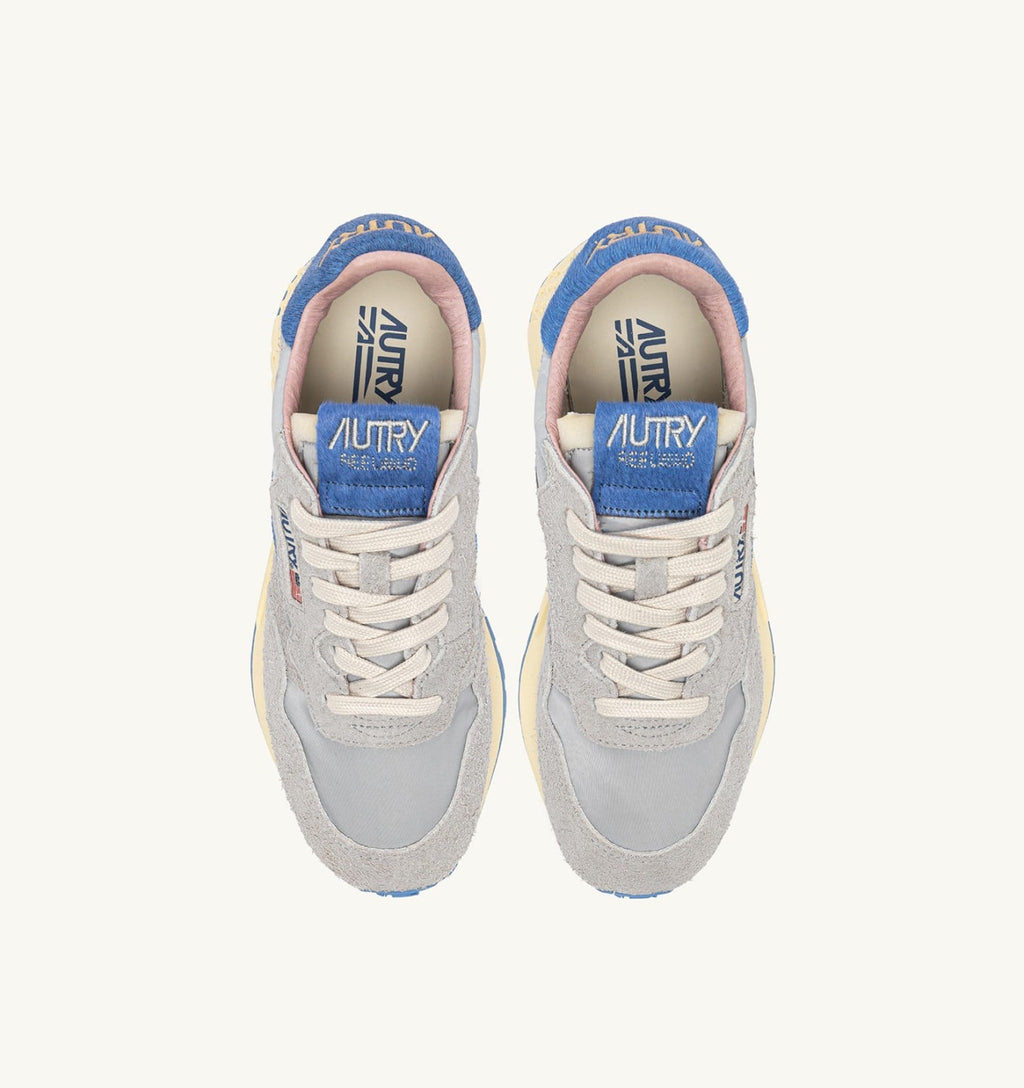 REELWIND LOW IN NYLON E SUEDE VAPOR E DELLA ROBBIA BLUE