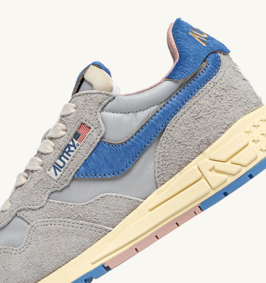 REELWIND LOW IN NYLON E SUEDE VAPOR E DELLA ROBBIA BLUE