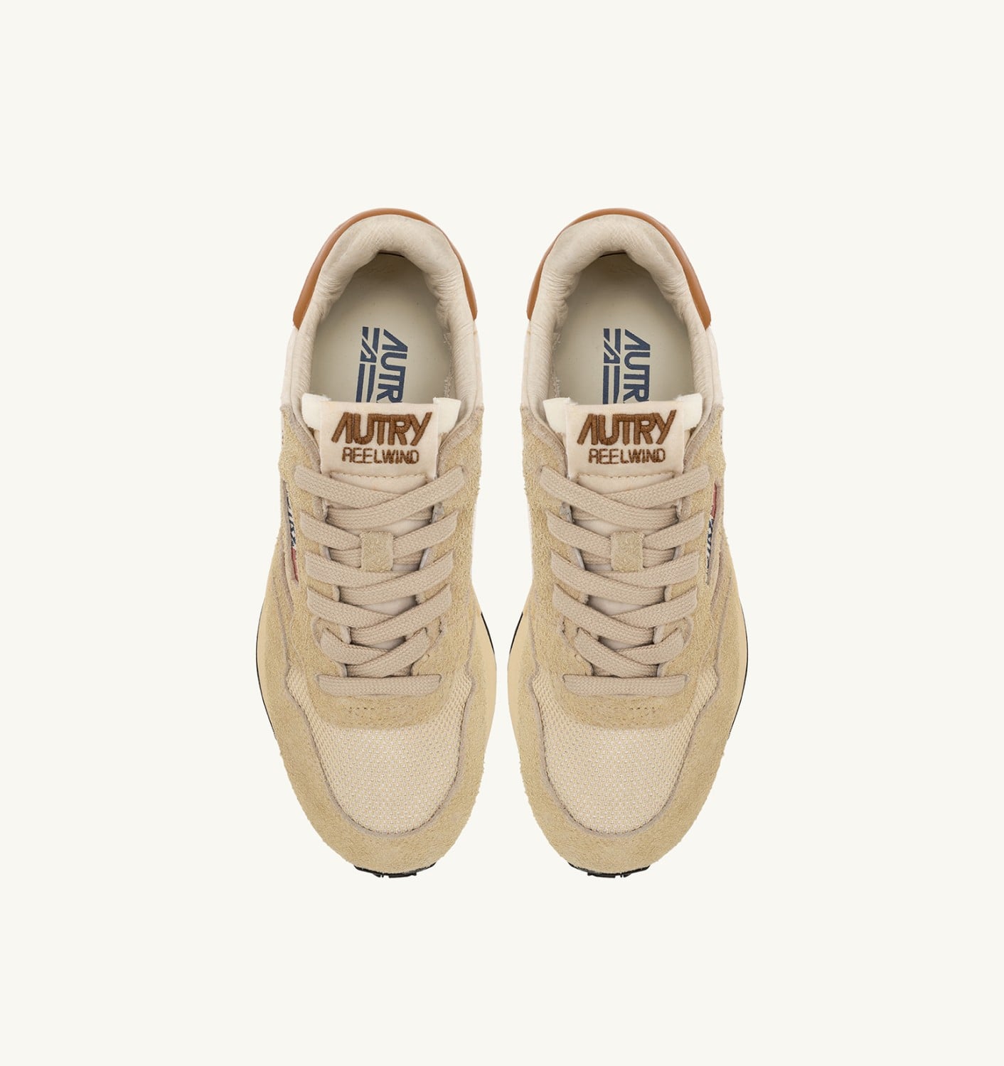 REELWIND LOW IN SUEDE E NYLON ECRU E CATHAY SPICE UOMO