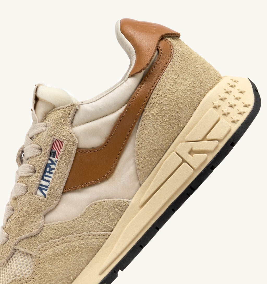 REELWIND LOW IN SUEDE E NYLON ECRU E CATHAY SPICE UOMO