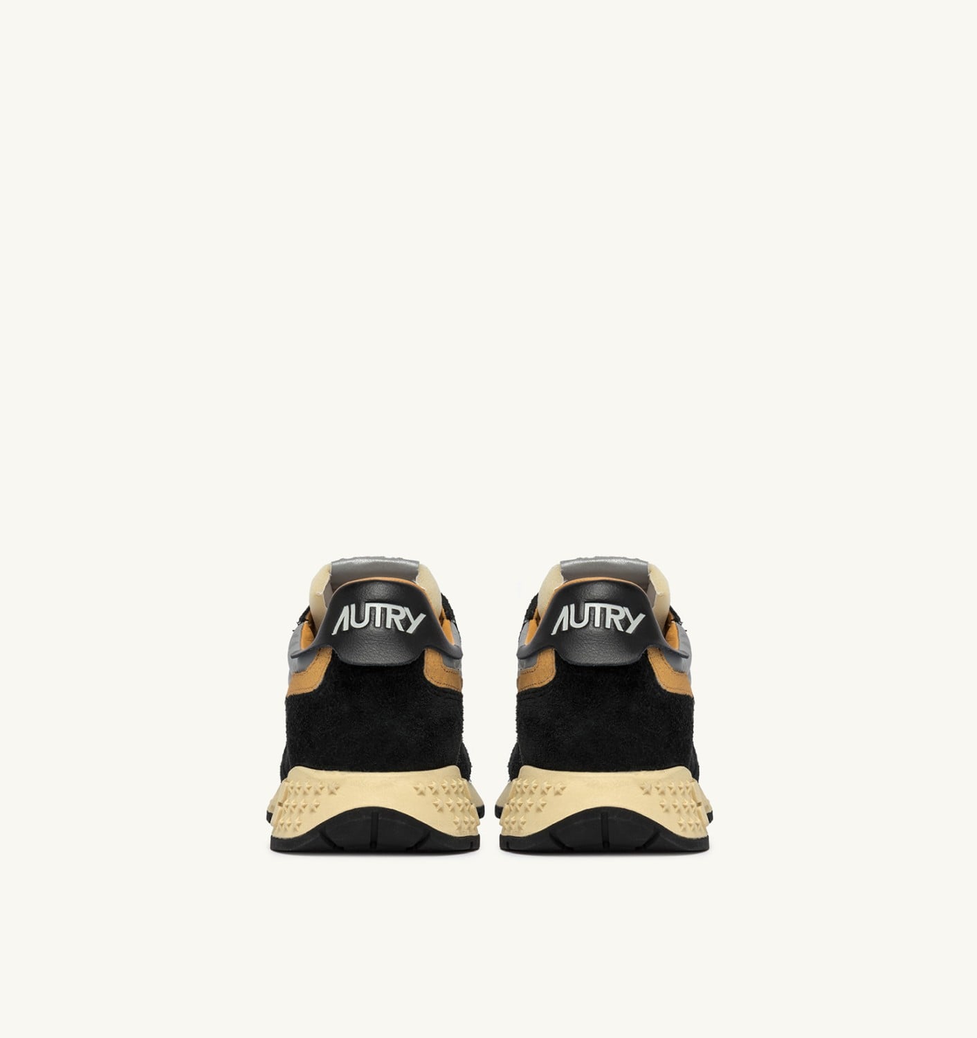 REELWIND LOW IN SUEDE NERO E NYLON RIFLETTENTE