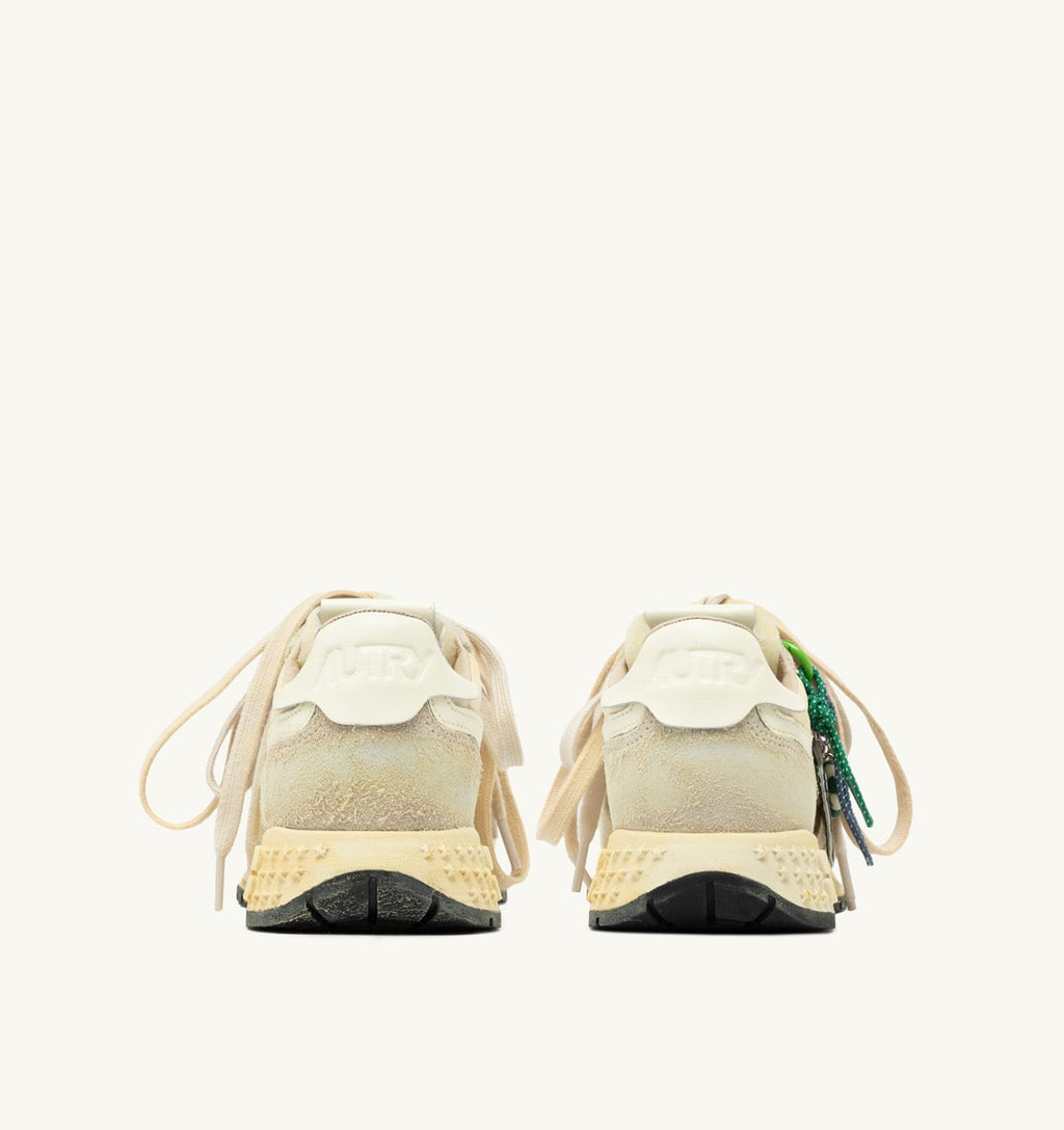 REELWIND SUPER VINTAGE IN SUEDE E NYLON BIANCO E ECRU