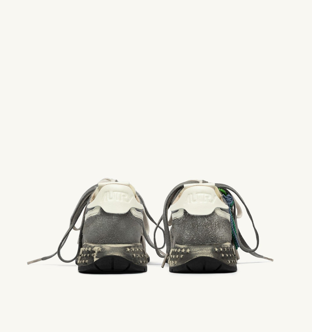REELWIND SUPER VINTAGE IN SUEDE E NYLON BIANCO E NERO UOMO