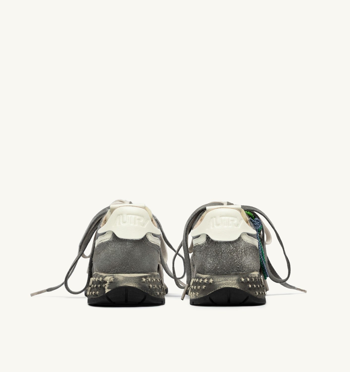 REELWIND SUPER VINTAGE IN SUEDE E NYLON BIANCO E NERO UOMO