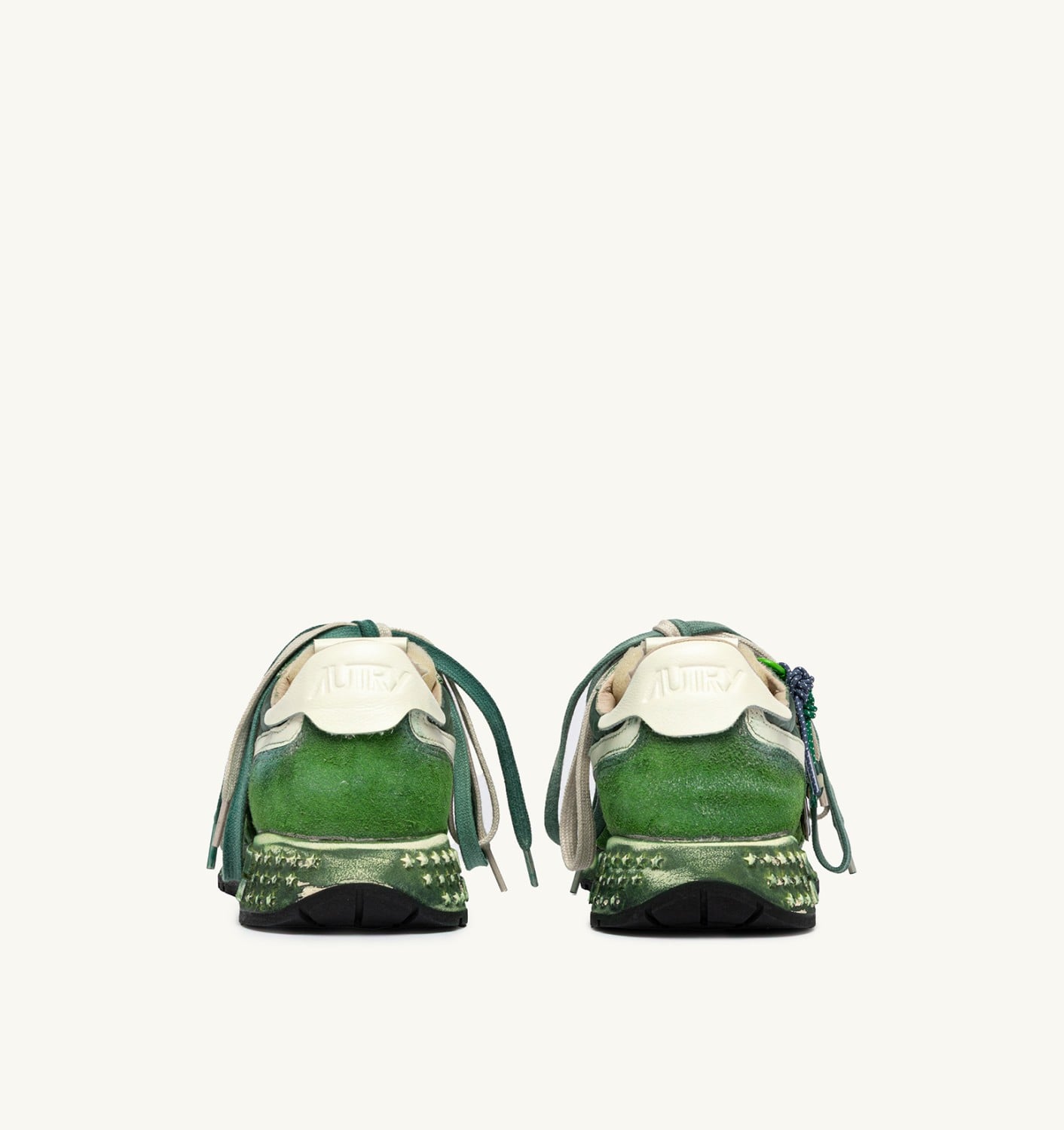 REELWIND SUPER VINTAGE IN SUEDE E NYLON BIANCO E VERDE