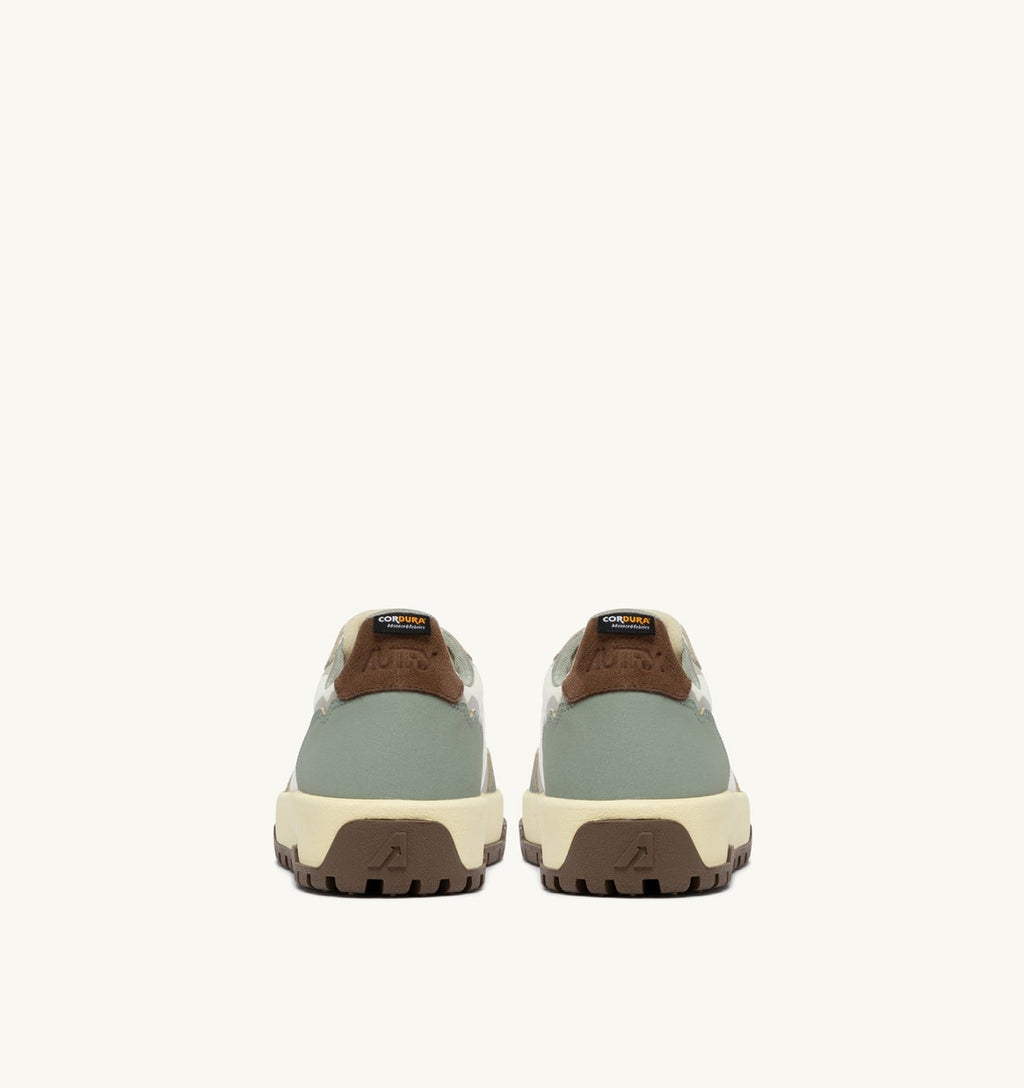 WILDPACE LOW IN CORDURA E PELLE MARSHMALLOW E SEA GRASS