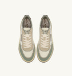WILDPACE LOW IN CORDURA E PELLE MARSHMALLOW E SEA GRASS