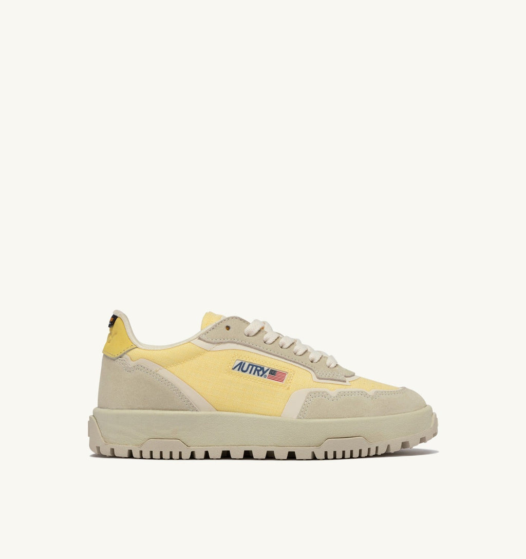 WILDPACE LOW IN CORDURA E SUEDE BIANCO E LEMON MERINGUE