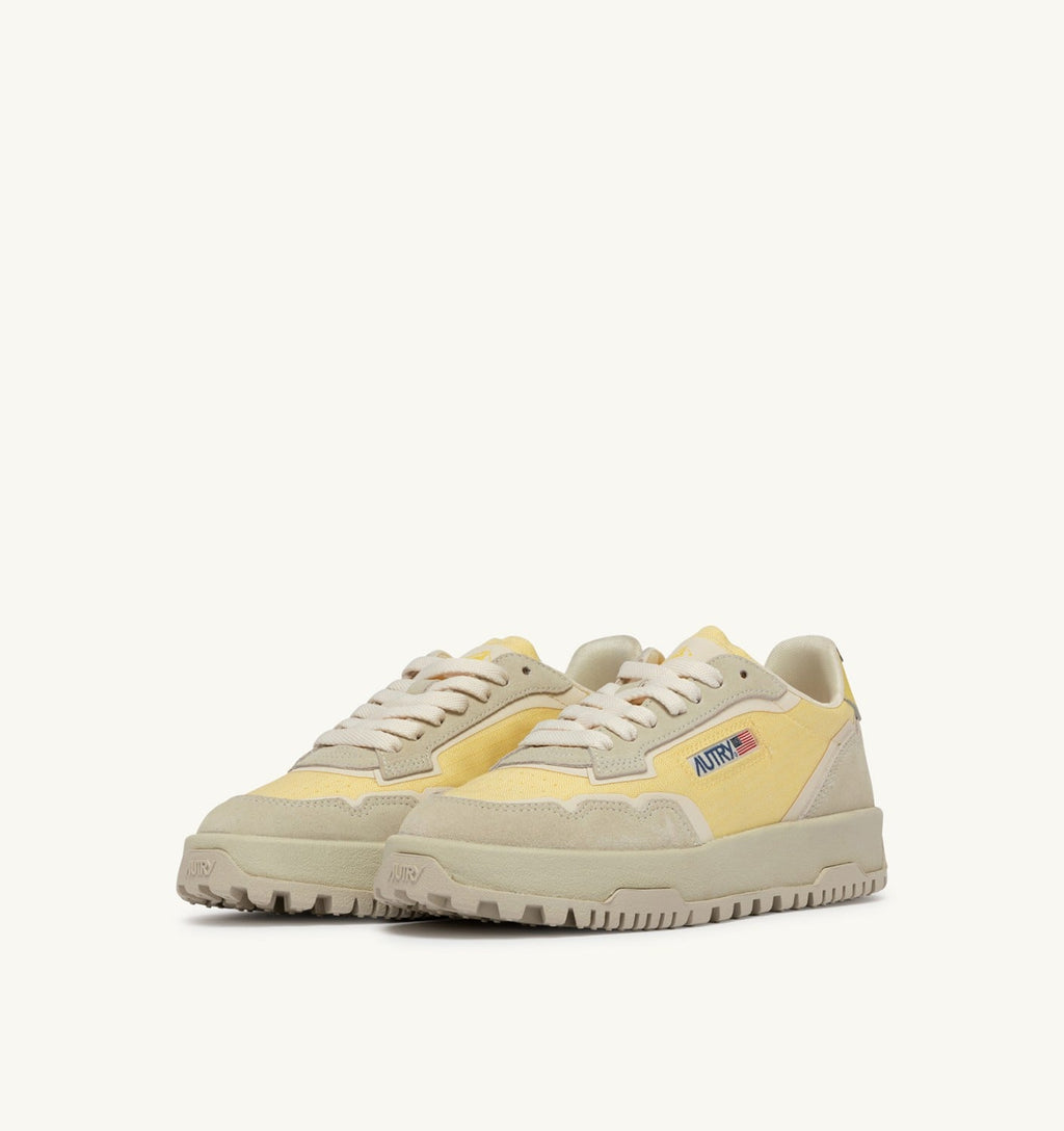 WILDPACE LOW IN CORDURA E SUEDE BIANCO E LEMON MERINGUE