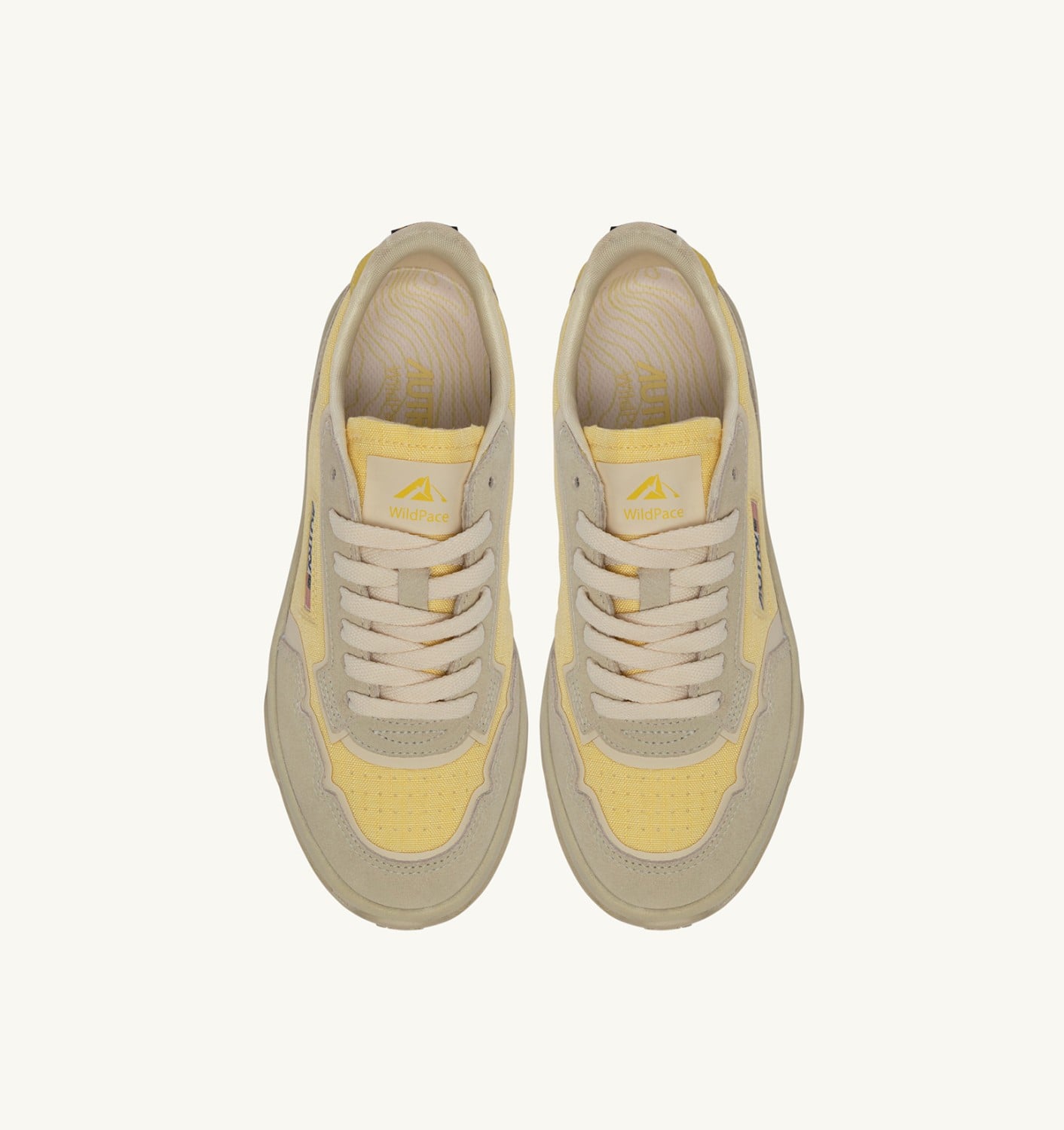 WILDPACE LOW IN CORDURA E SUEDE BIANCO E LEMON MERINGUE