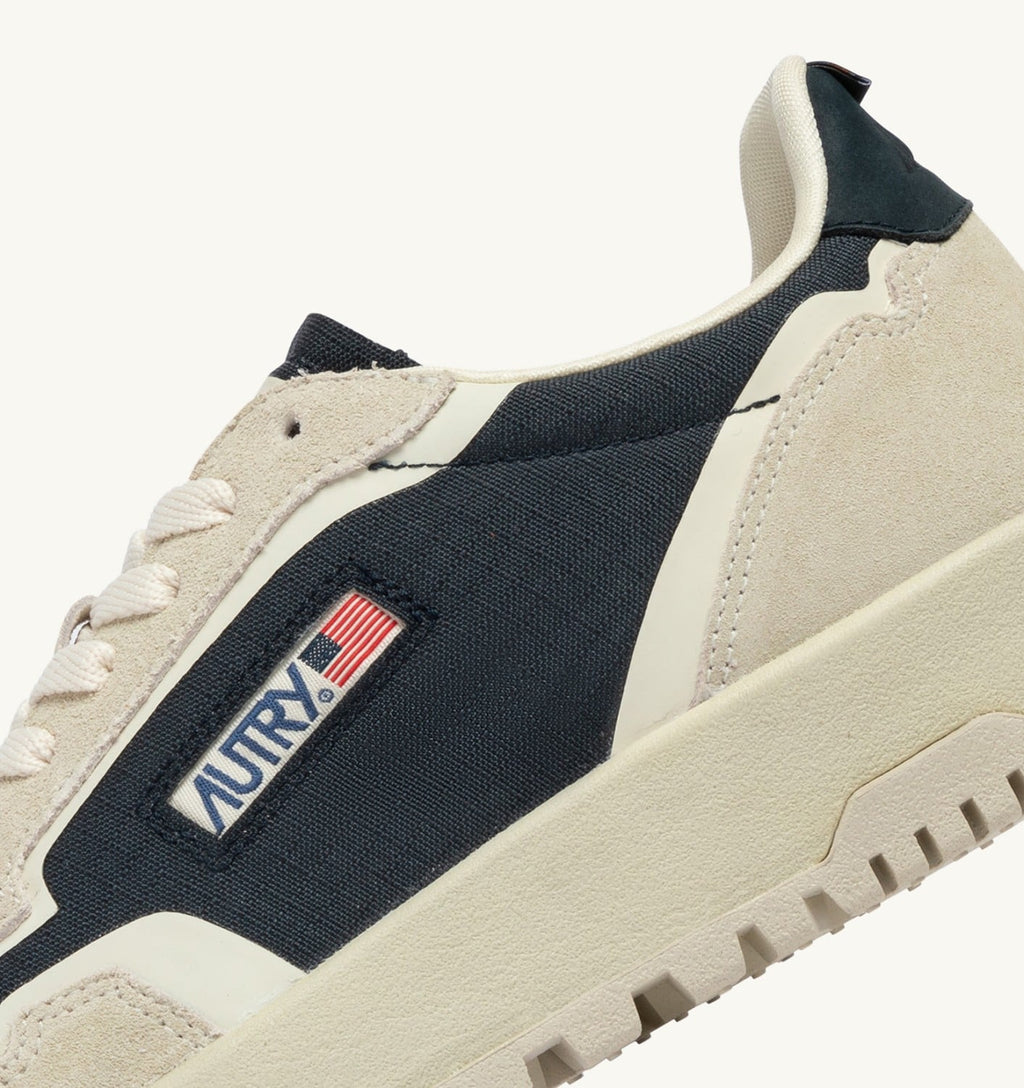 WILDPACE LOW IN CORDURA E SUEDE BIANCO E SPACE BLUE