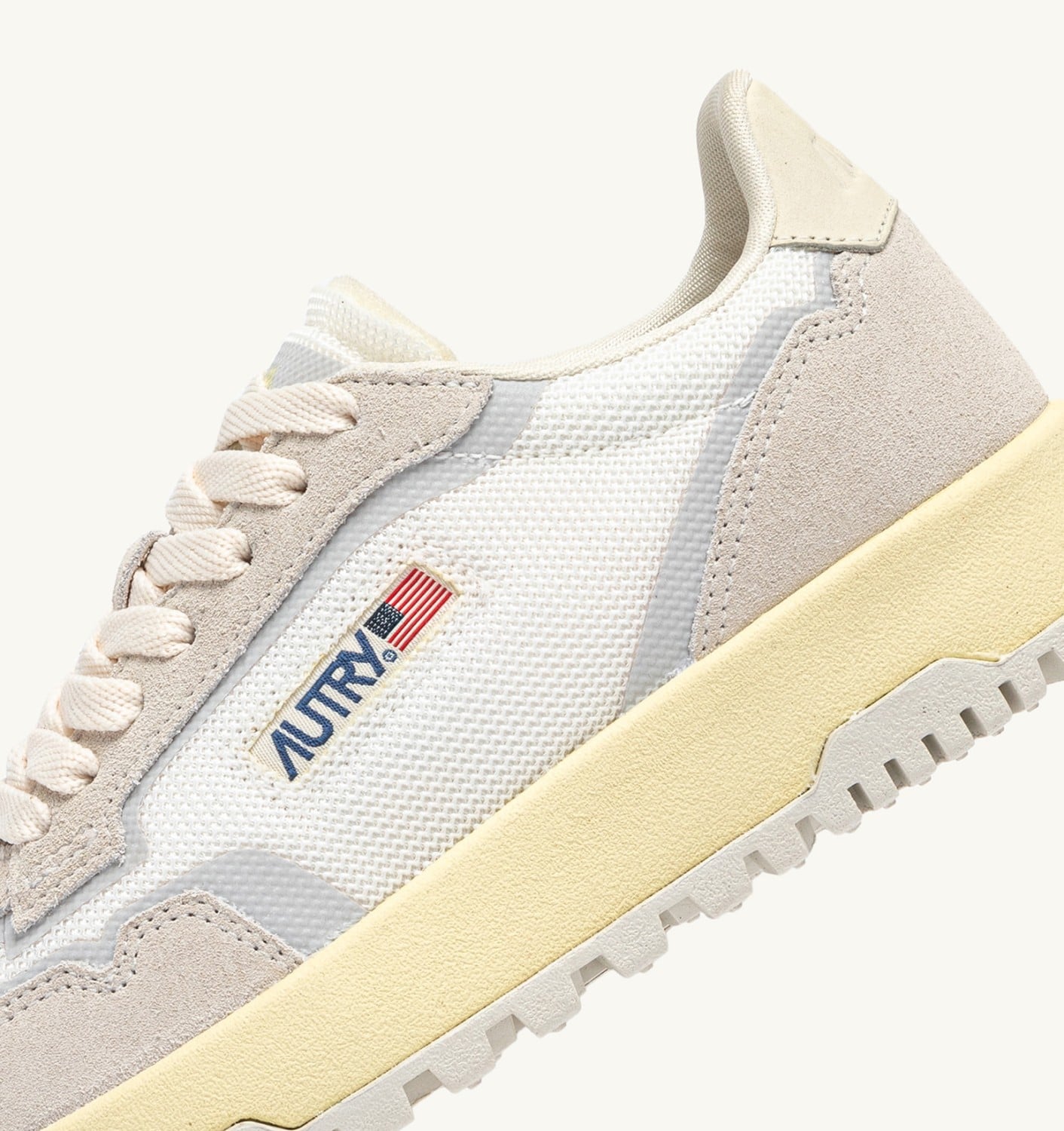 WILDPACE LOW IN DRAGON MESH E SUEDE BIANCO E MARSHMALLOW