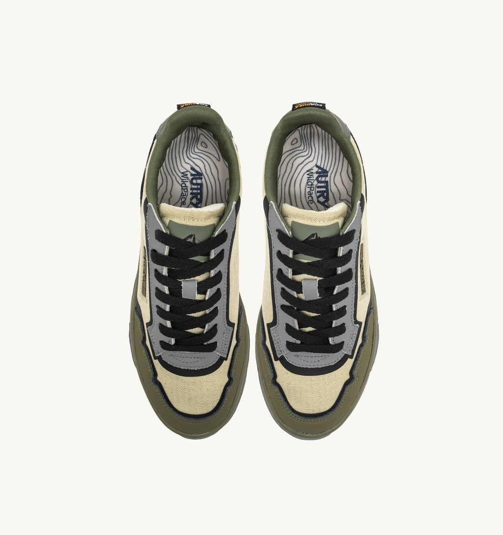 WILDPACE LOW IN NYLON RIPSTOP E PELLE CASTLE WALL E TITANIUM