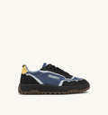 WILDPACE LOW IN NYLON RIPSTOP E PELLE DARK BLUE E NERO