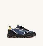 WILDPACE LOW IN NYLON RIPSTOP E PELLE DARK BLUE E NERO