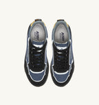 WILDPACE LOW IN NYLON RIPSTOP E PELLE DARK BLUE E NERO