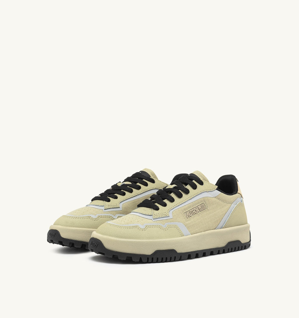 WILDPACE LOW IN NYLON RIPSTOP E PELLE TIDAL FOAM E REFLEX