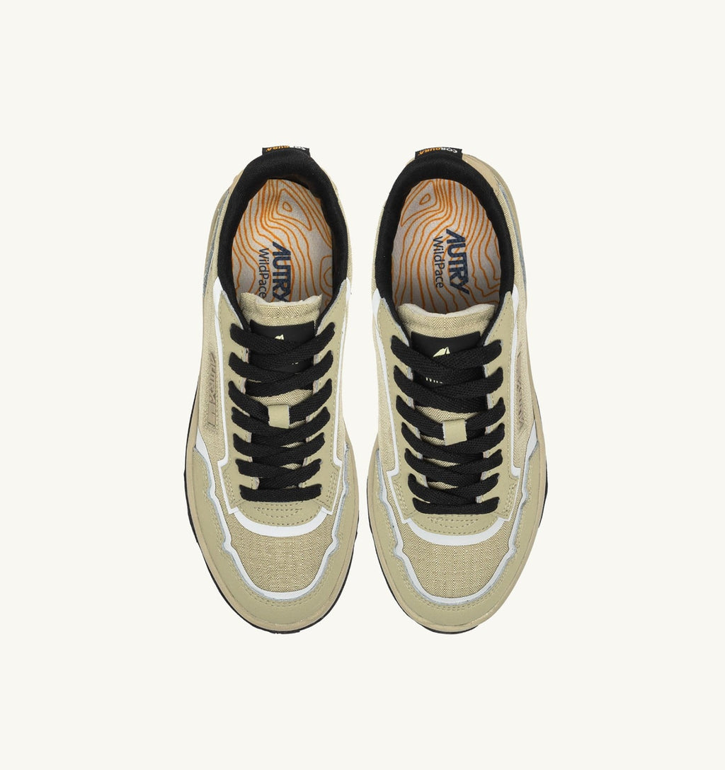 WILDPACE LOW IN NYLON RIPSTOP E PELLE TIDAL FOAM E REFLEX