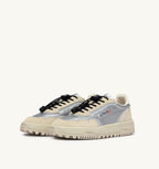 WILDPACE LOW IN TESSUTO E SUEDE BIANCO E ARGENTO