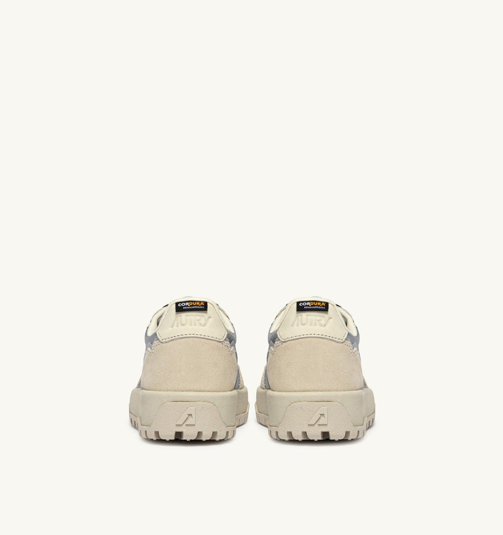 WILDPACE LOW IN TESSUTO E SUEDE BIANCO E ARGENTO
