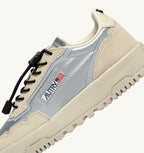 WILDPACE LOW IN TESSUTO E SUEDE BIANCO E ARGENTO