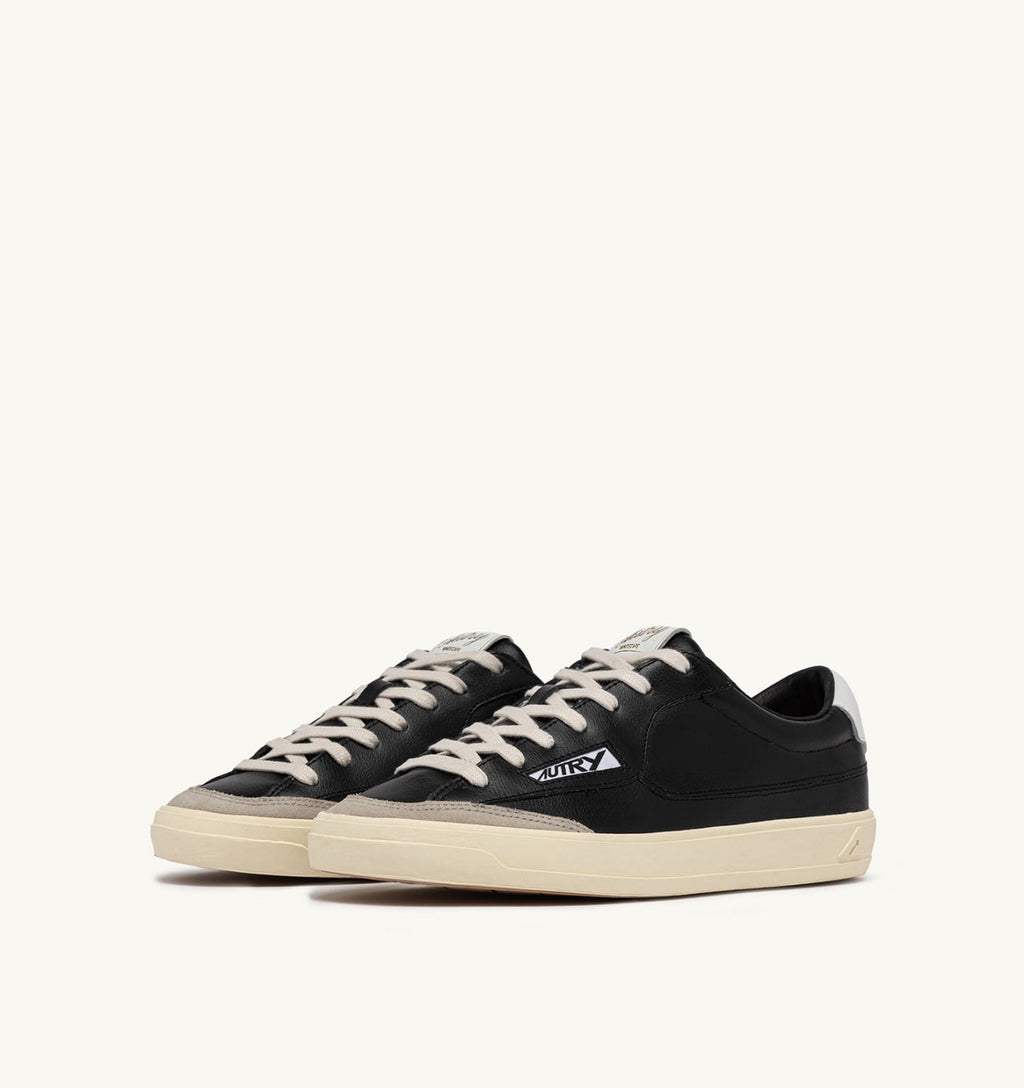 WINDSCAPE LOW IN PELLE NERA E BIANCA