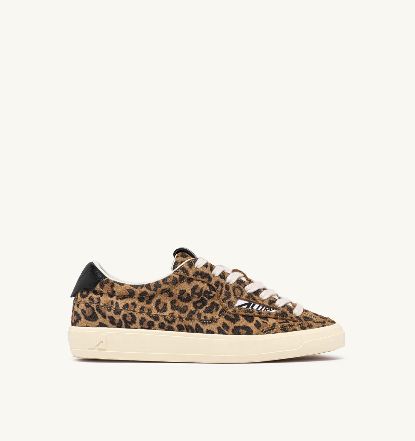 WINDSCAPE LOW IN SUEDE LEOPARD E NERO