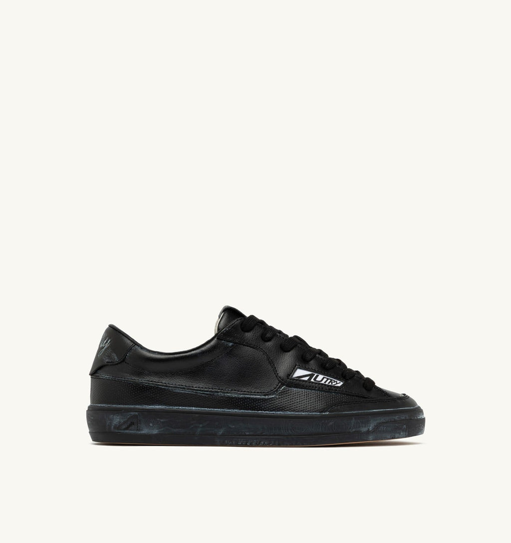 WINDSCAPE LOW SUPER VINTAGE IN PELLE NERA