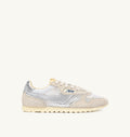WINDSPIN IN MESH E PELLE BIANCO SAND E ARGENTO