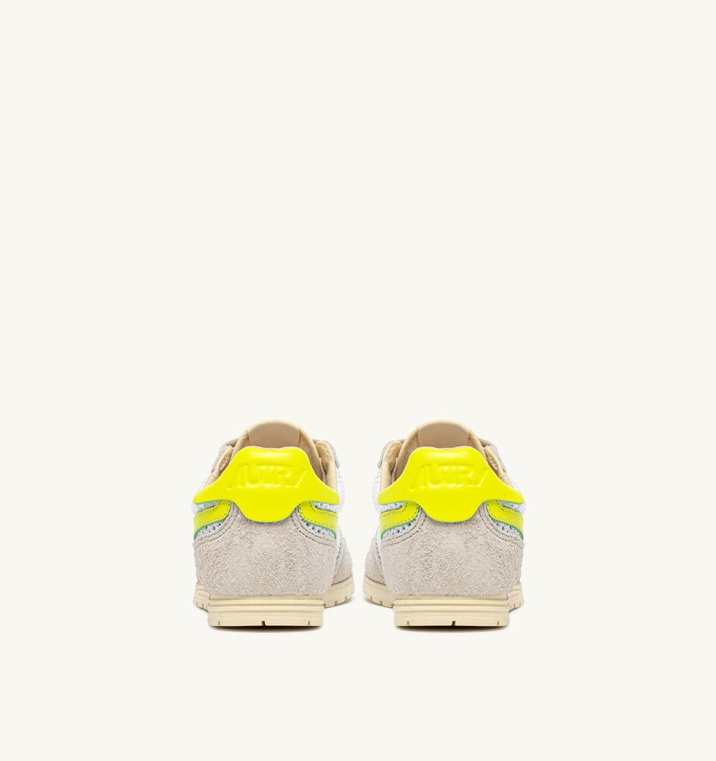 WINDSPIN IN MESH E PELLE BIANCO SAND E EVENING PRIMROSE