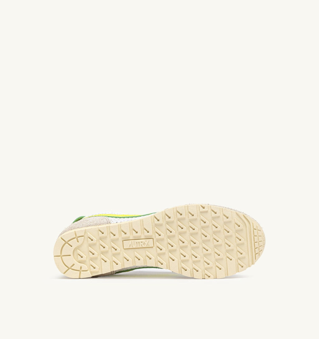 WINDSPIN IN MESH E PELLE BIANCO SAND E EVENING PRIMROSE