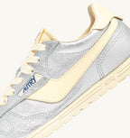 WINDSPIN IN SUEDE E PELLE ARGENTO E RUTABAGA