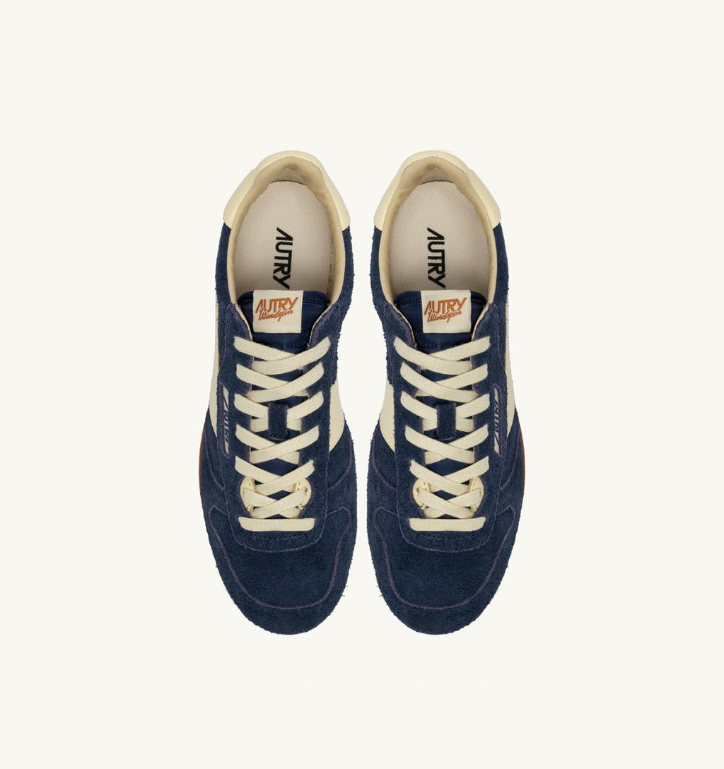 WINDSPIN IN SUEDE E PELLE BLUETTE E RUTABAGA UOMO