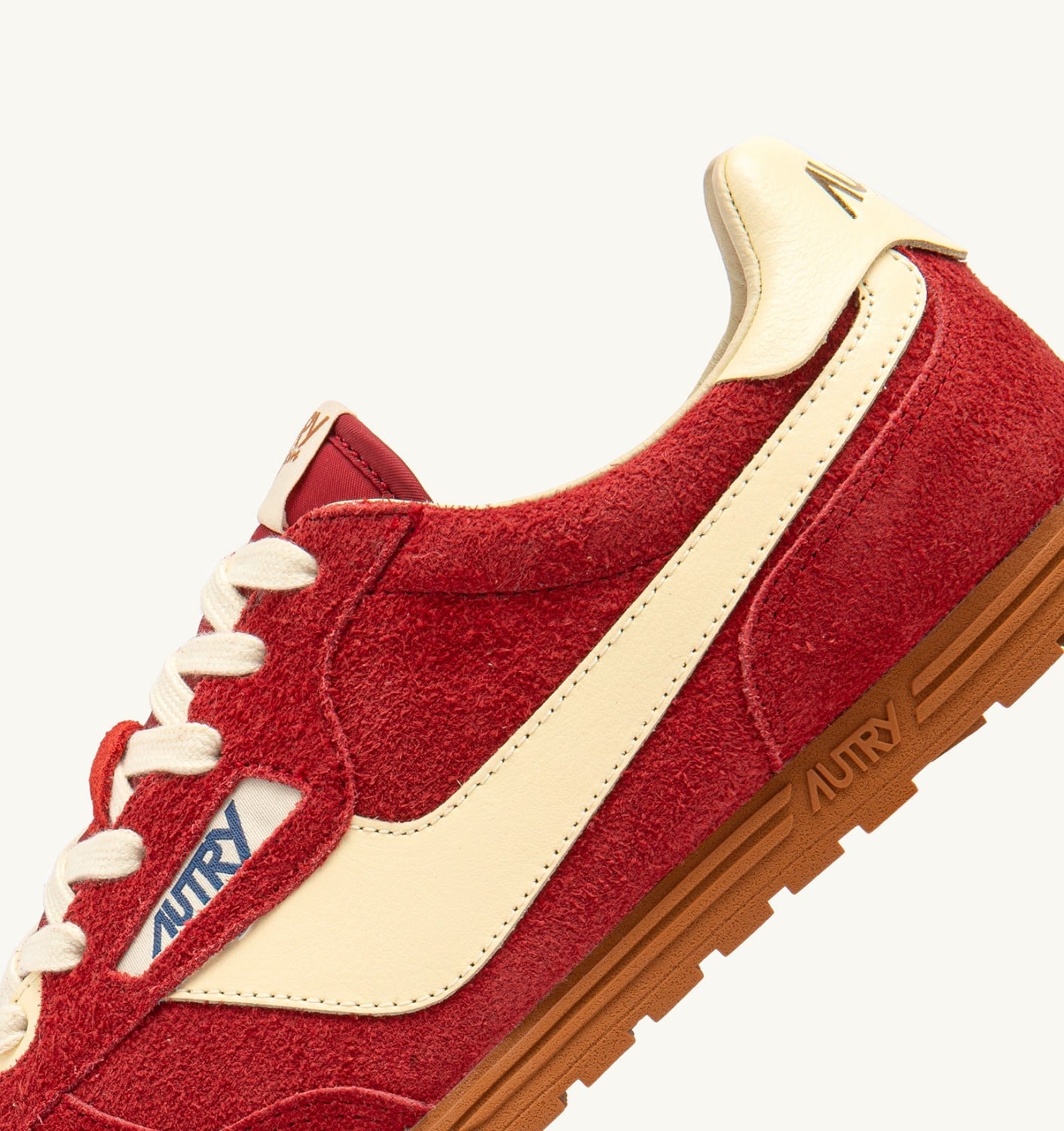WINDSPIN IN SUEDE E PELLE IMPERIAL RED E RUTABAGA