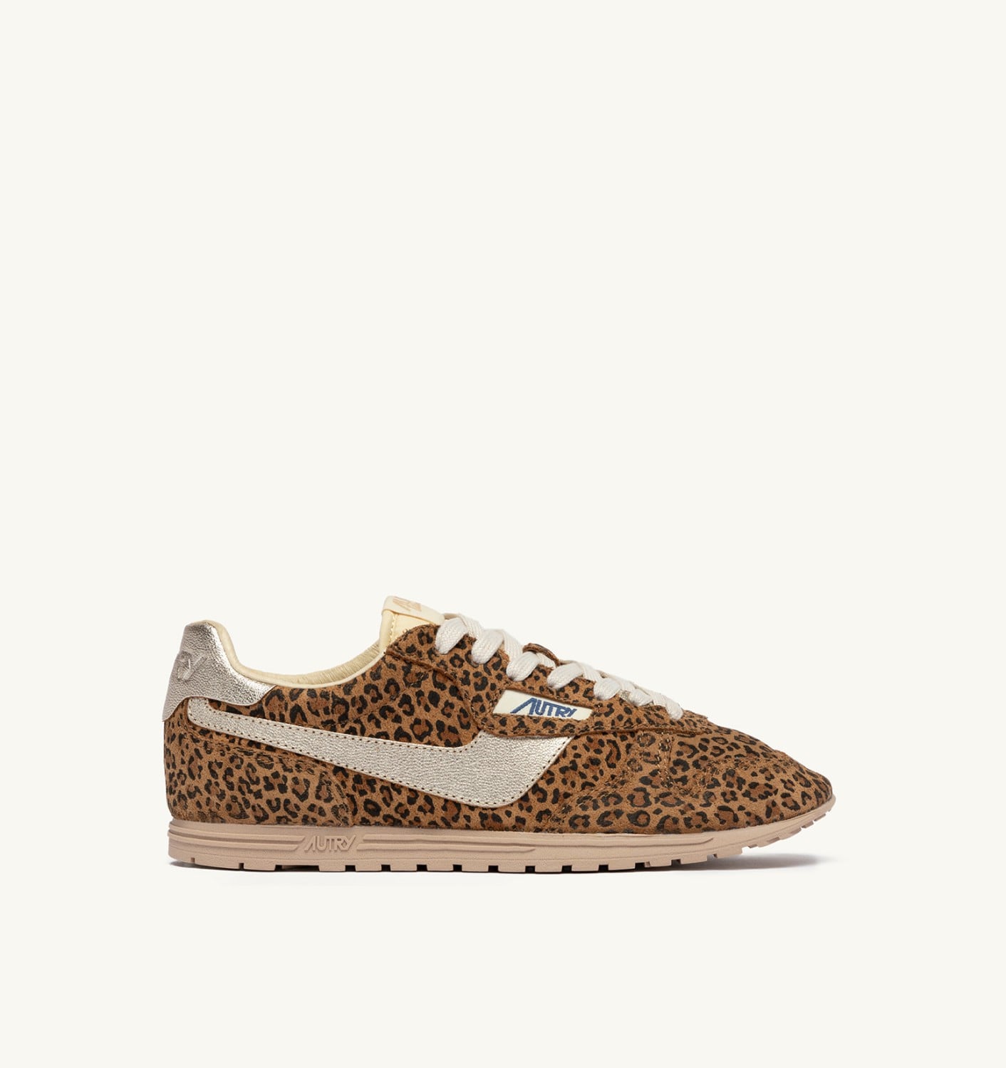 WINDSPIN IN SUEDE E PELLE LEOPARD E PLATINO