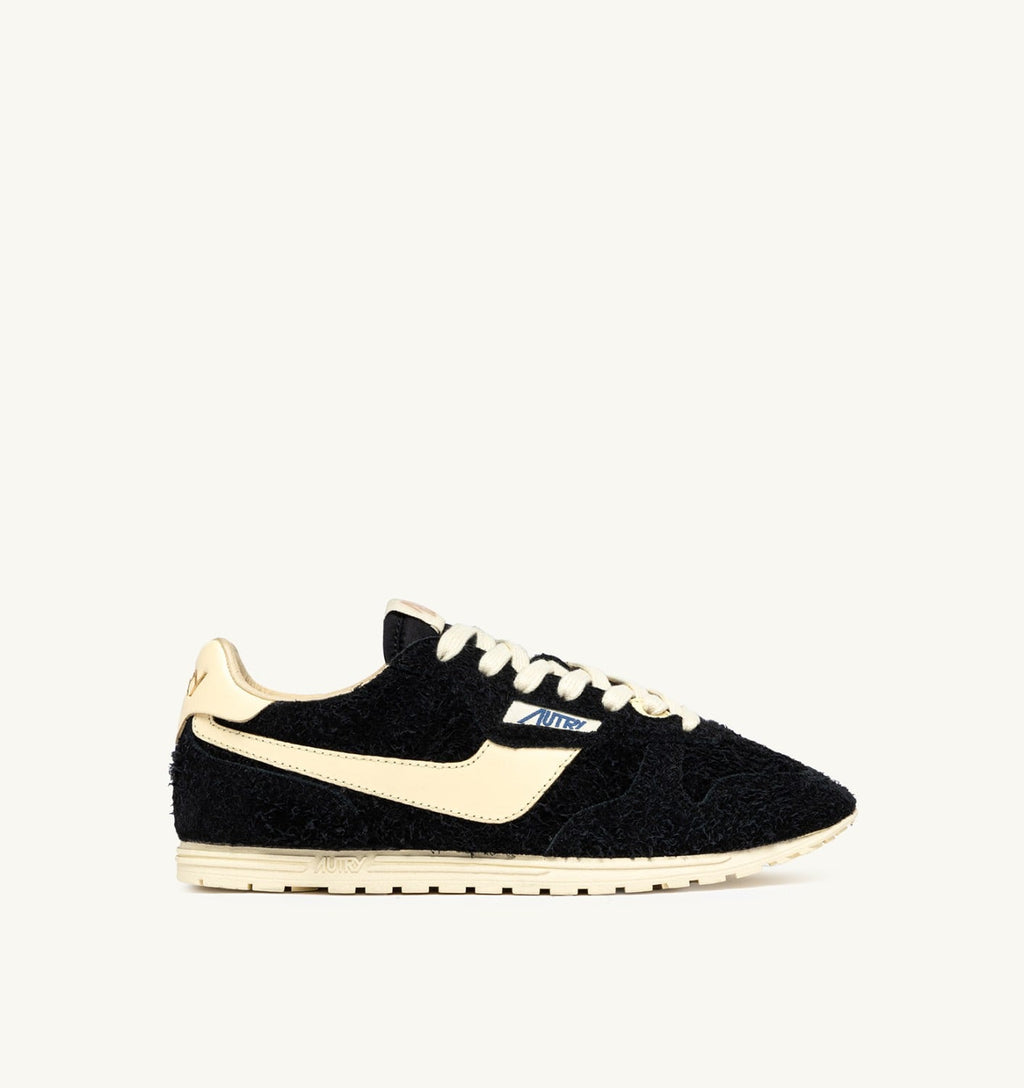 WINDSPIN IN SUEDE E PELLE NERA E RUTABAGA UOMO