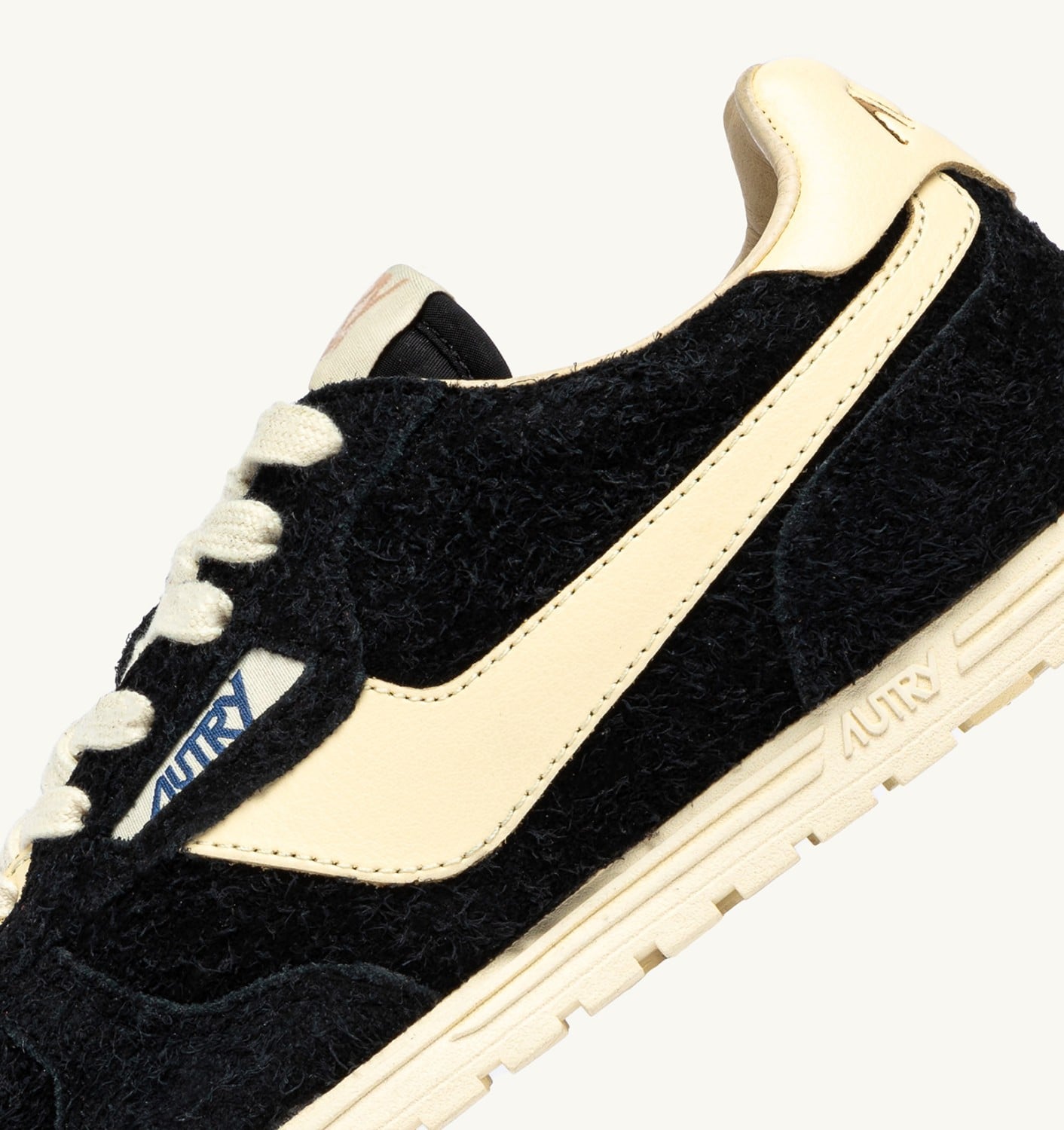WINDSPIN IN SUEDE E PELLE NERA E RUTABAGA UOMO