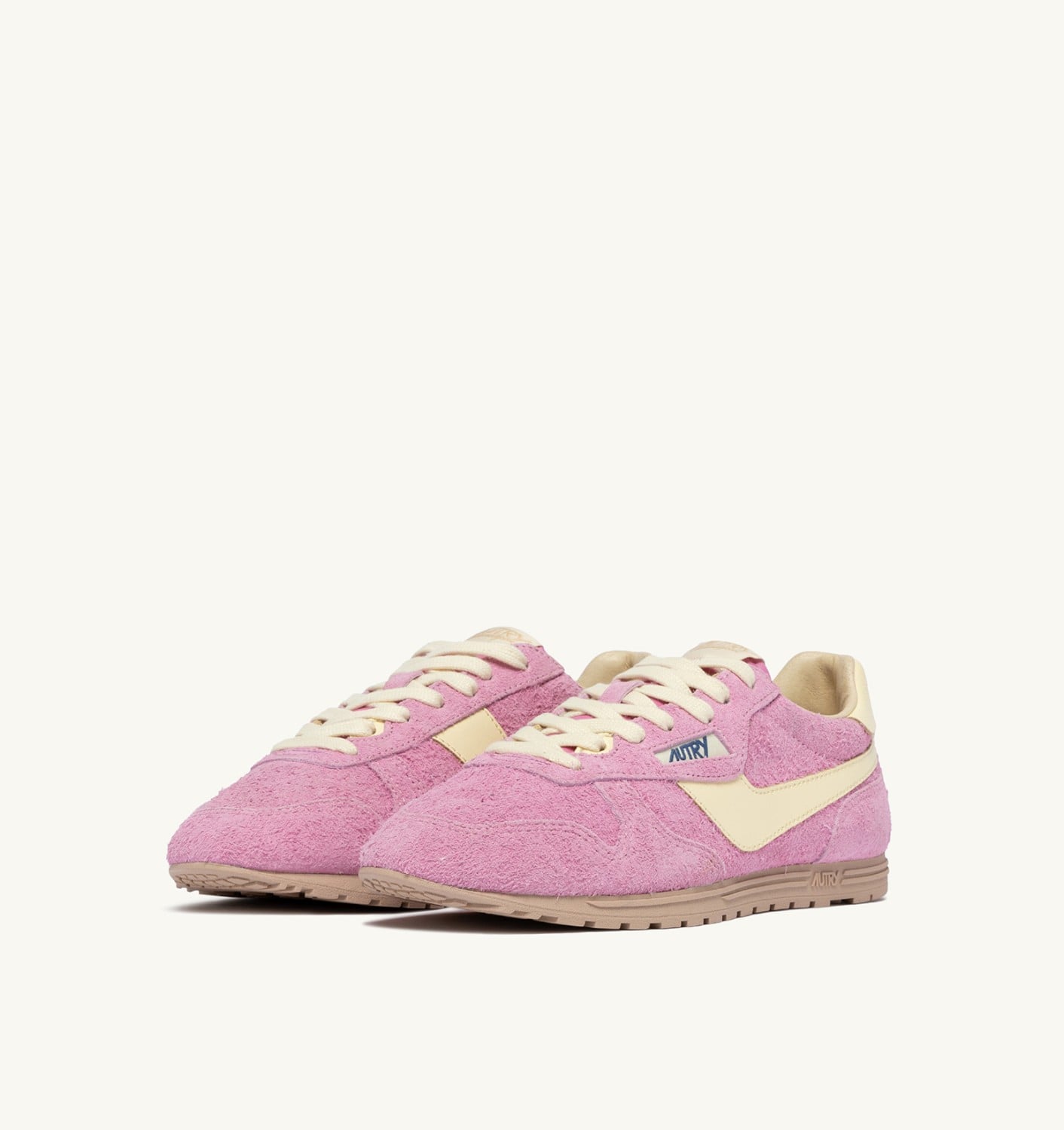 WINDSPIN IN SUEDE E PELLE ROSE POMPADUR E RUTABAGA